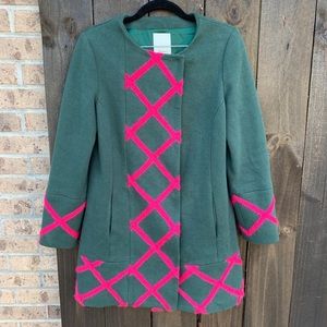 Anthropologie Elevenses Tamarisk Lattice Coat 6
